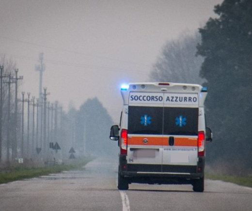 Un mezzo di Soccorso Azzurro